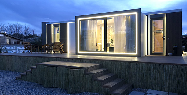 O4 Belgeli Teleskopik Tiny House Evler